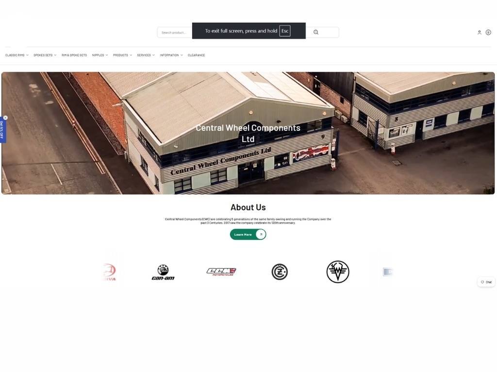 Old website example